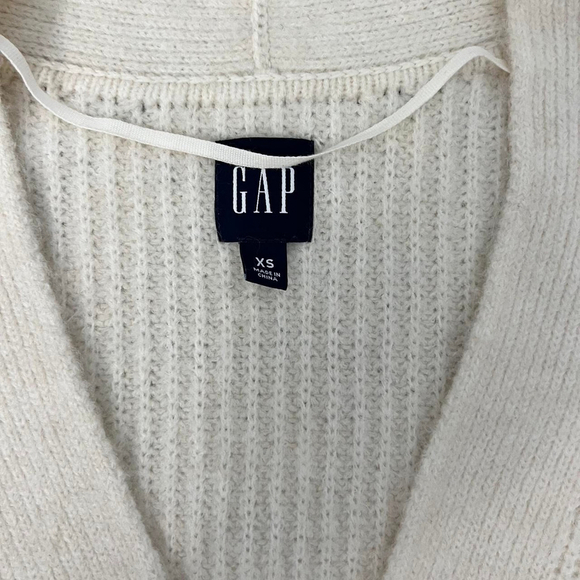 Gap Cozy Button Front Birch Cream Knit Cardigan Sweater - Size XS - Picture 5 of 7